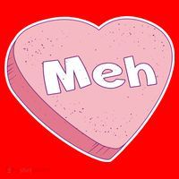 Valentine's Day Meh Conversation Heart Candy Button thumb 1