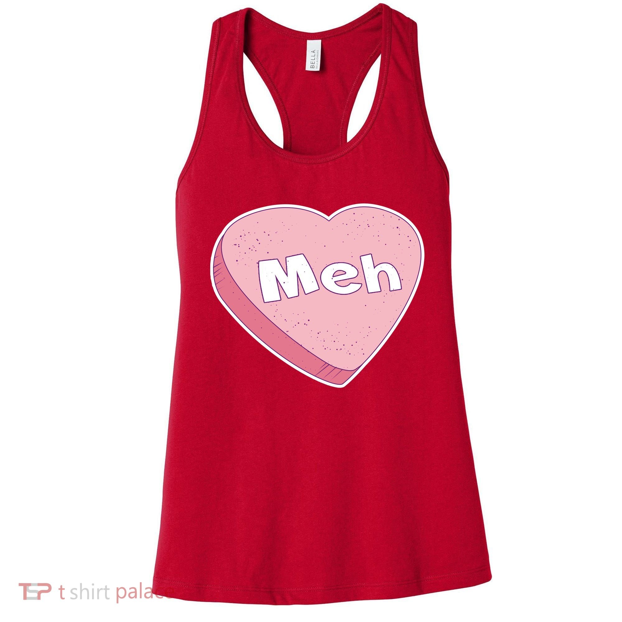 Valentine's Day Meh Conversation Heart Candy Women's Tank Top