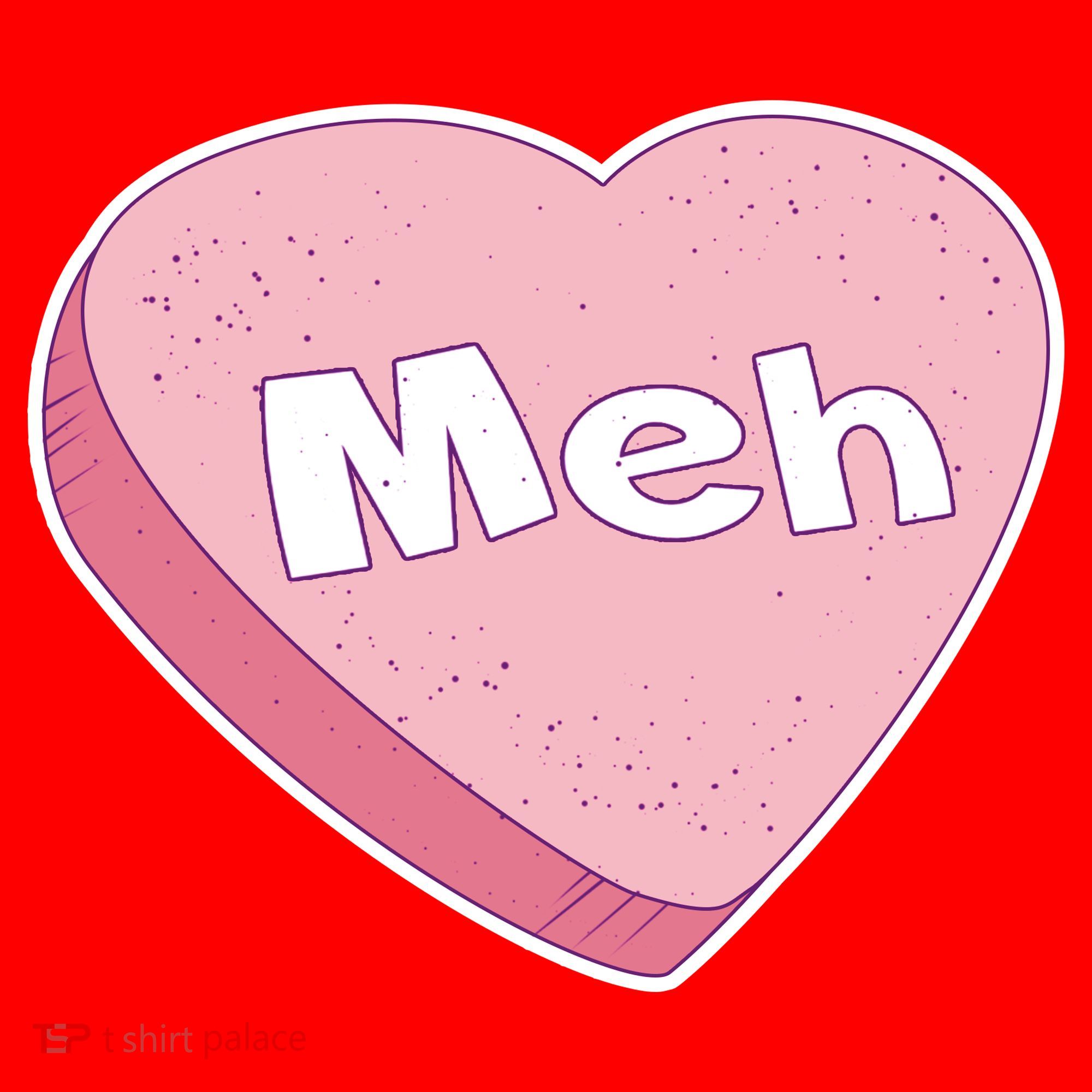 Valentine's Day Meh Conversation Heart Candy Women's Tank Top