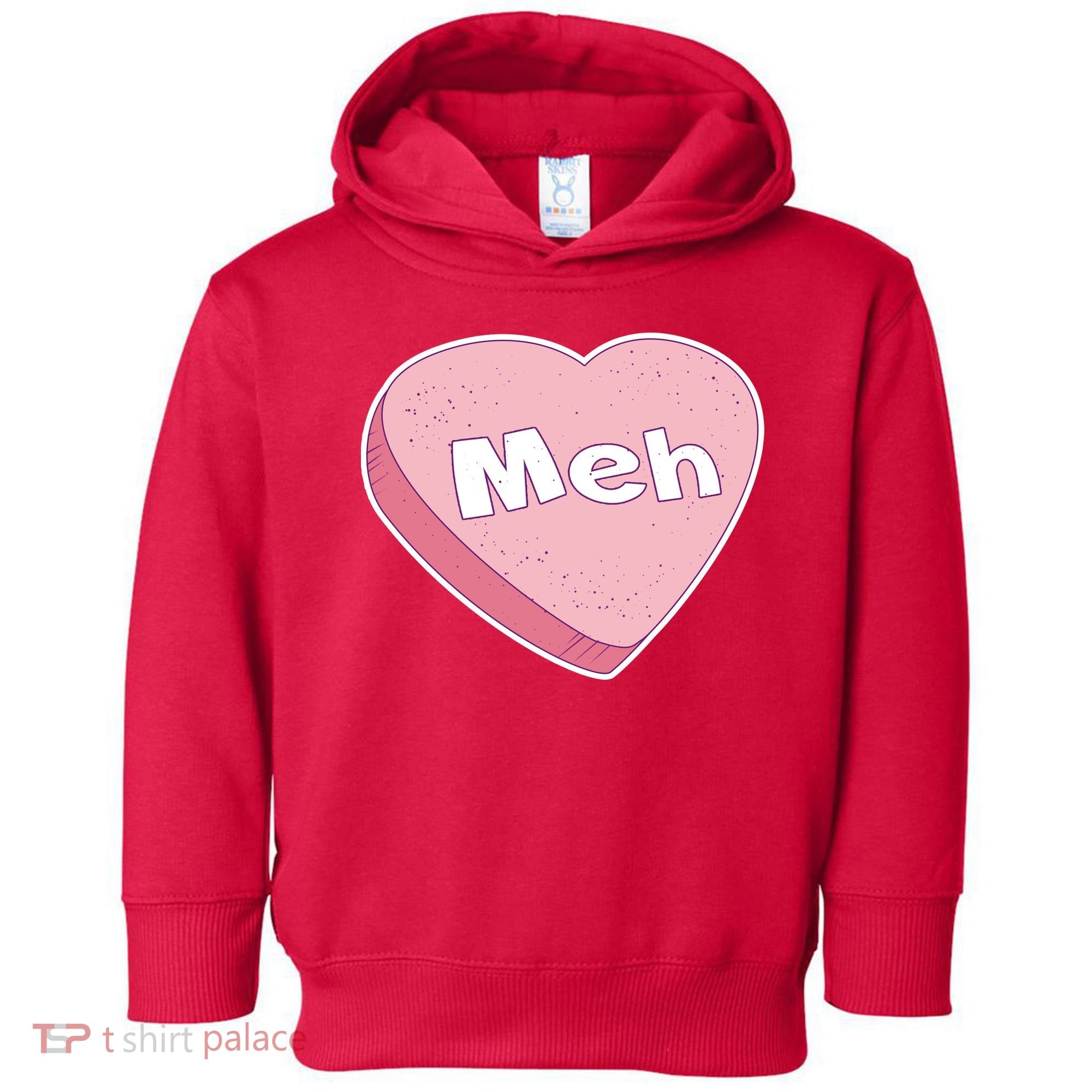 Valentine's Day Meh Conversation Heart Candy Toddler Hoodie