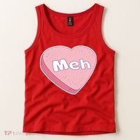 Valentine's Day Meh Conversation Heart Candy Tank Top thumb 2