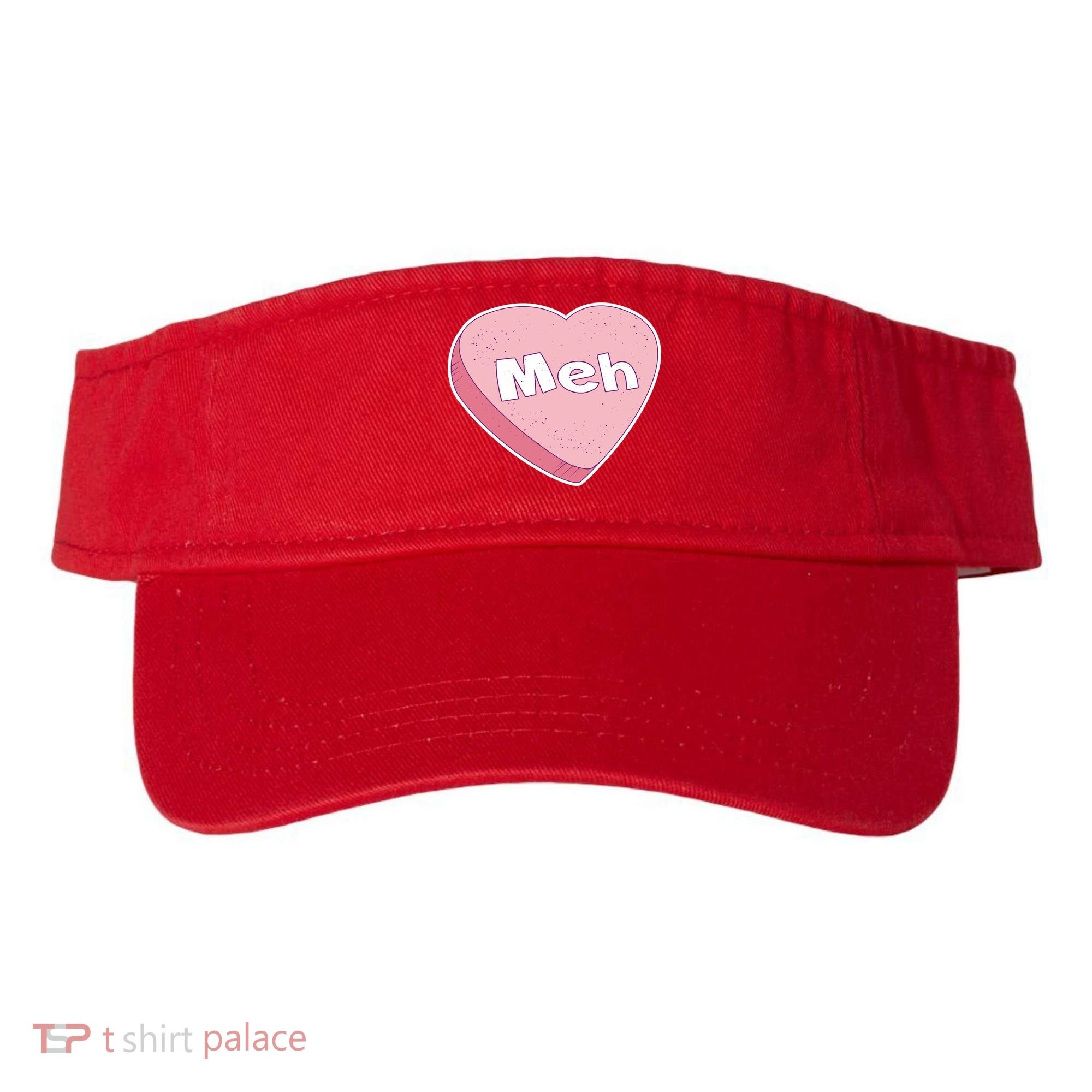 Valentine's Day Meh Conversation Heart Candy Visor