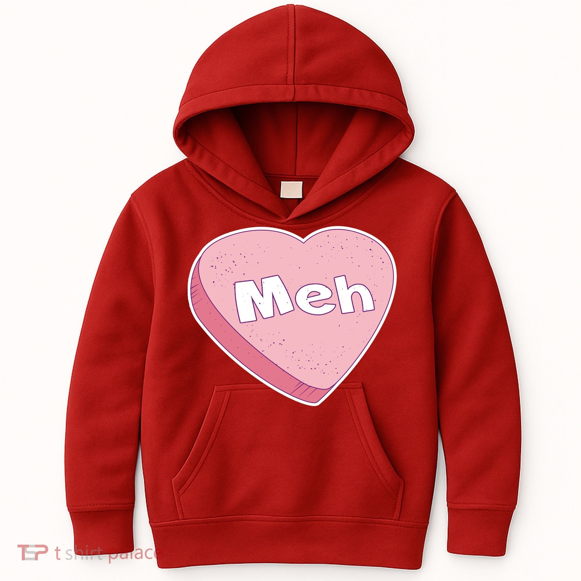 Valentine's Day Meh Conversation Heart Candy Kids Hoodie