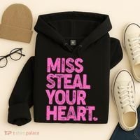 Valentine's Day Miss Steal Your Heart Hoodie thumb 4