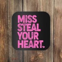 Valentine's Day Miss Steal Your Heart Coaster thumb 0