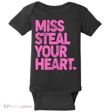 Valentine's Day Miss Steal Your Heart Baby Bodysuit