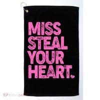 Valentine's Day Miss Steal Your Heart Golf Towel thumb 0