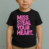 Valentine's Day Miss Steal Your Heart Toddler T-Shirt thumb 2