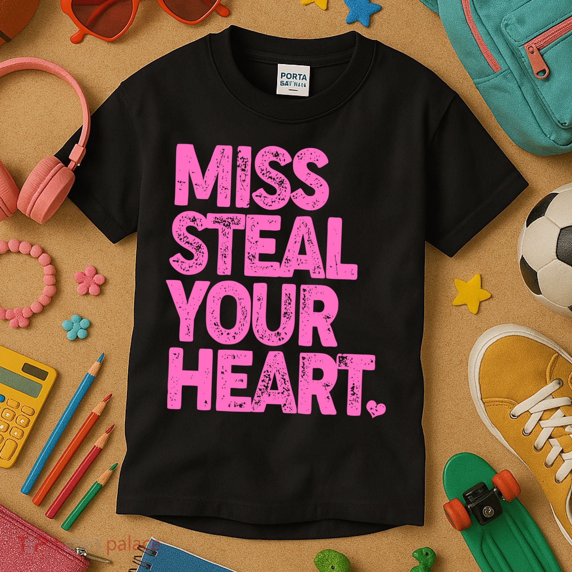Valentine's Day Miss Steal Your Heart Kids T-Shirt