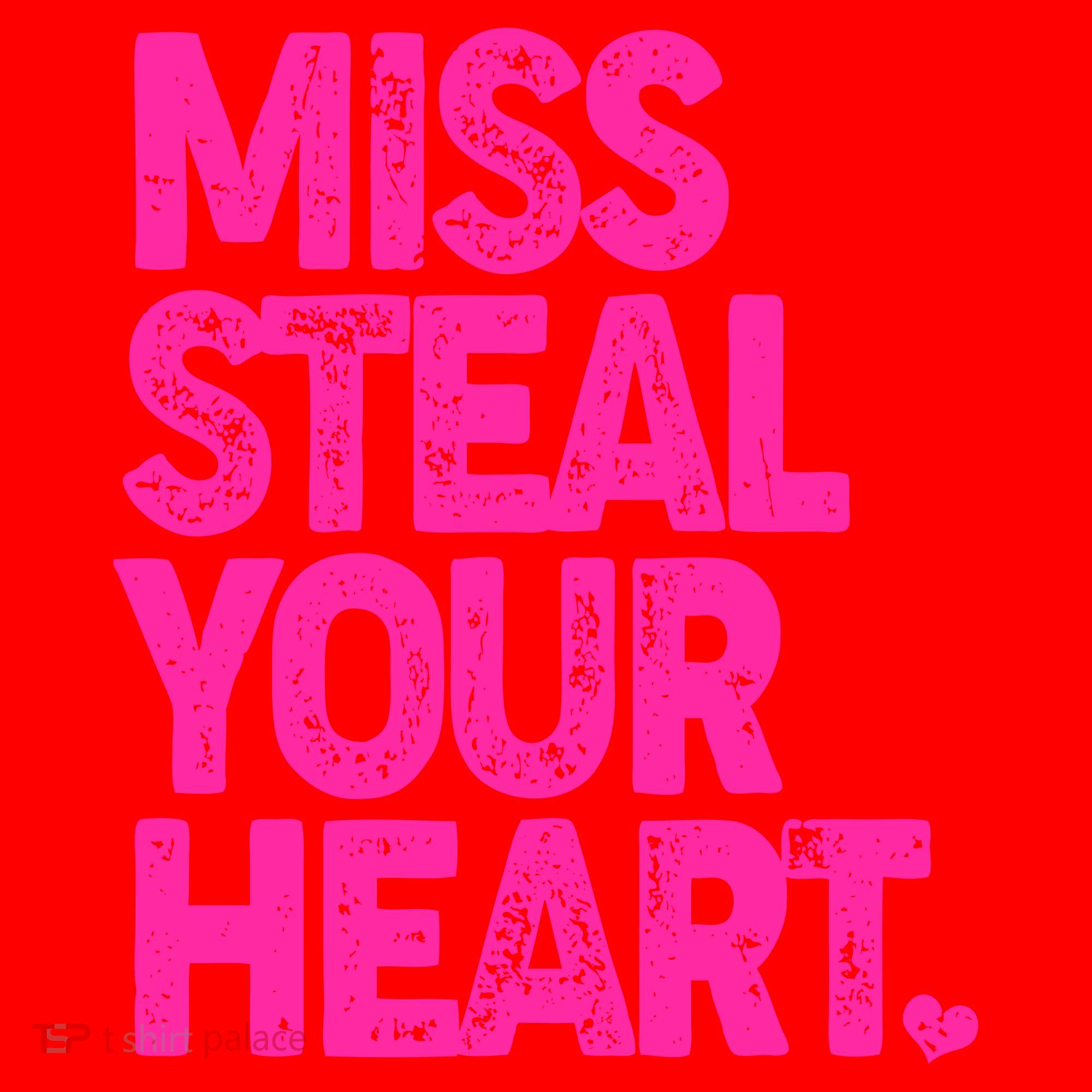 Valentine's Day Miss Steal Your Heart Santa Hat