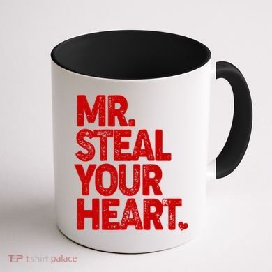 Valentine's Day Mr Steal Your Heart Coffee Mug back