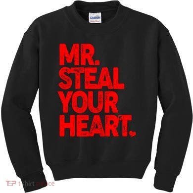 Valentine's Day Mr Steal Your Heart Kids Sweatshirt