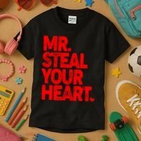 Valentine's Day Mr Steal Your Heart Kids T-Shirt thumb 3