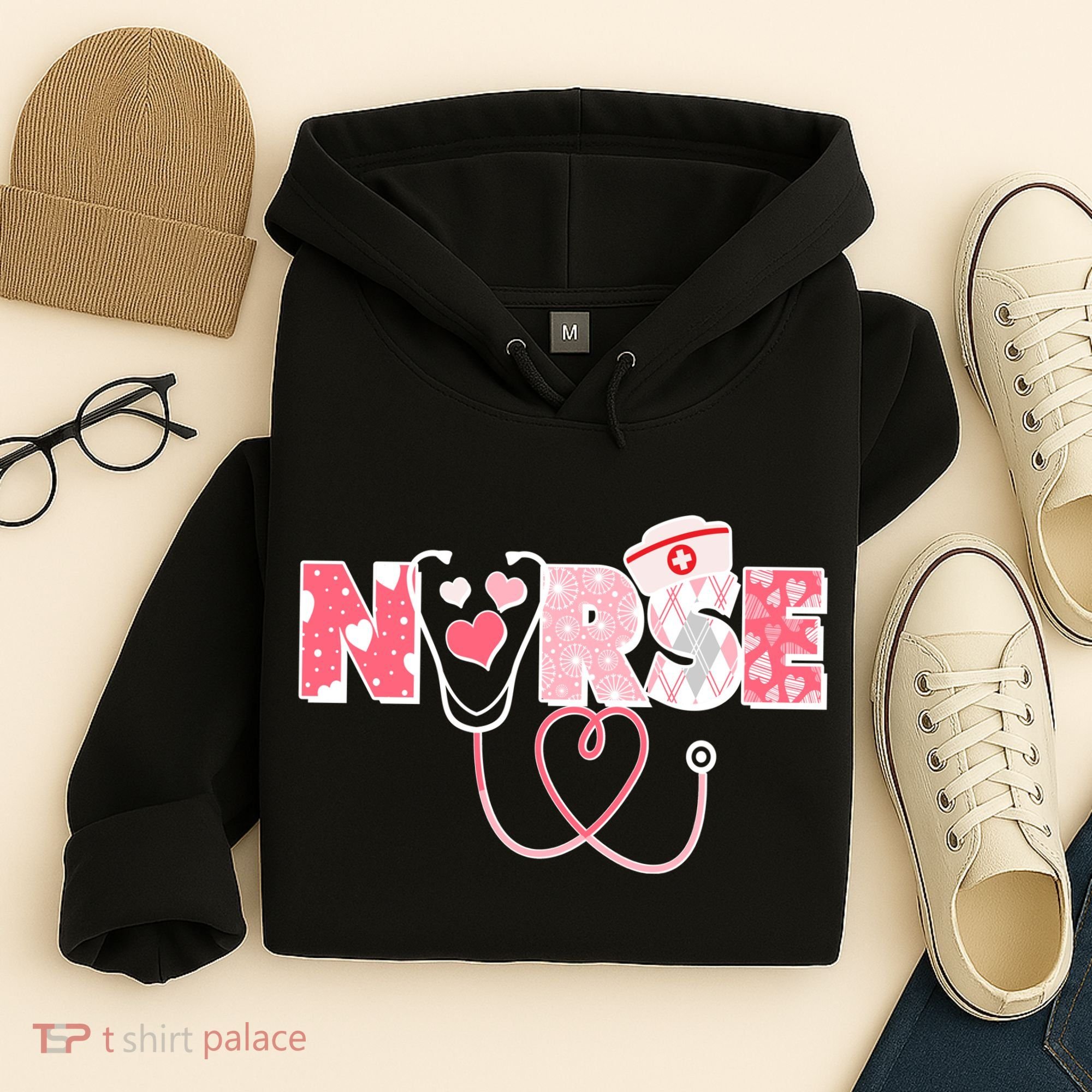 Valentine's Day Nurse Love Hoodie