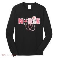 Valentine's Day Nurse Love Long Sleeve Shirt thumb 0