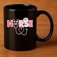 Valentine's Day Nurse Love 11oz C Handle Ceramic Mug thumb 3