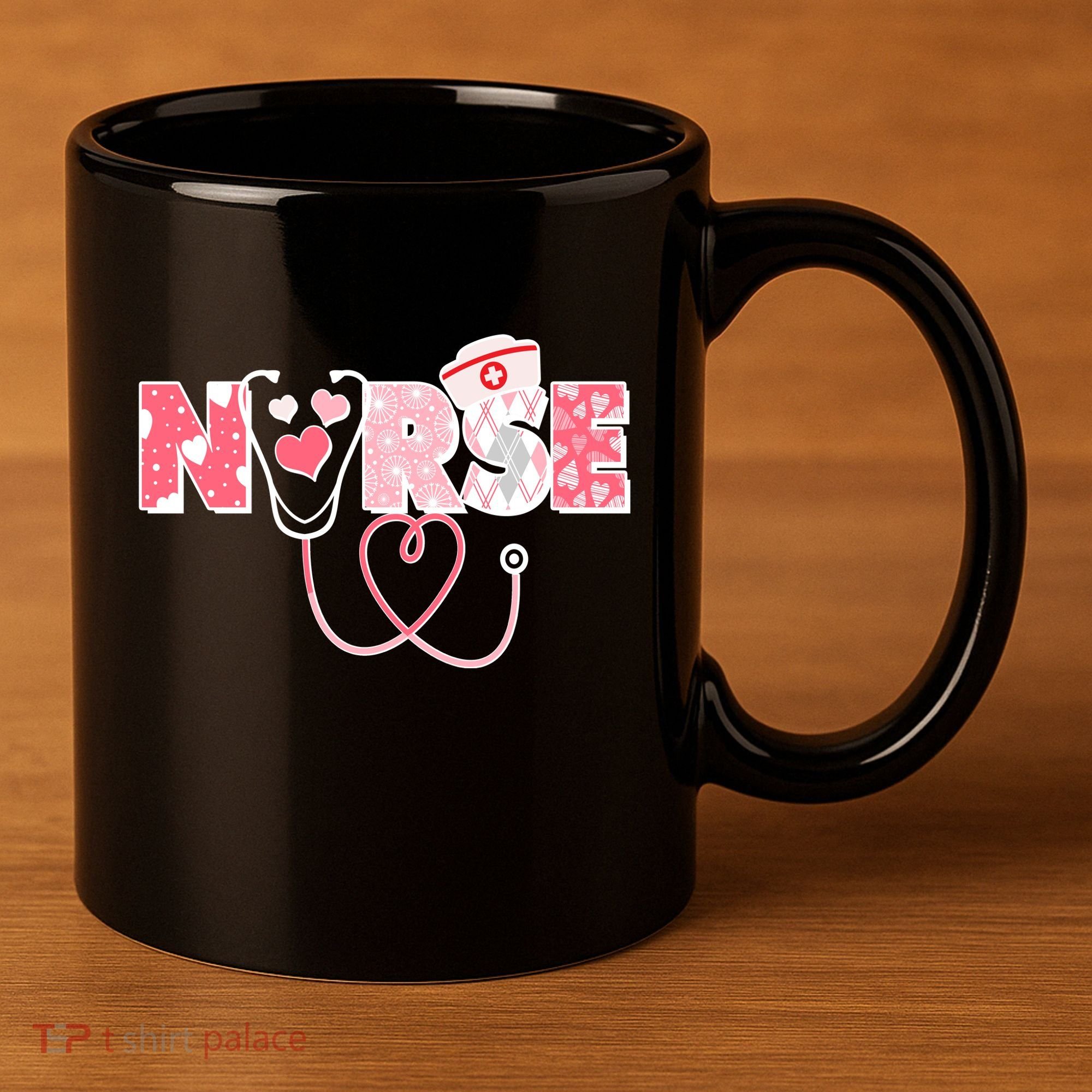 Valentine's Day Nurse Love 11oz C Handle Ceramic Mug