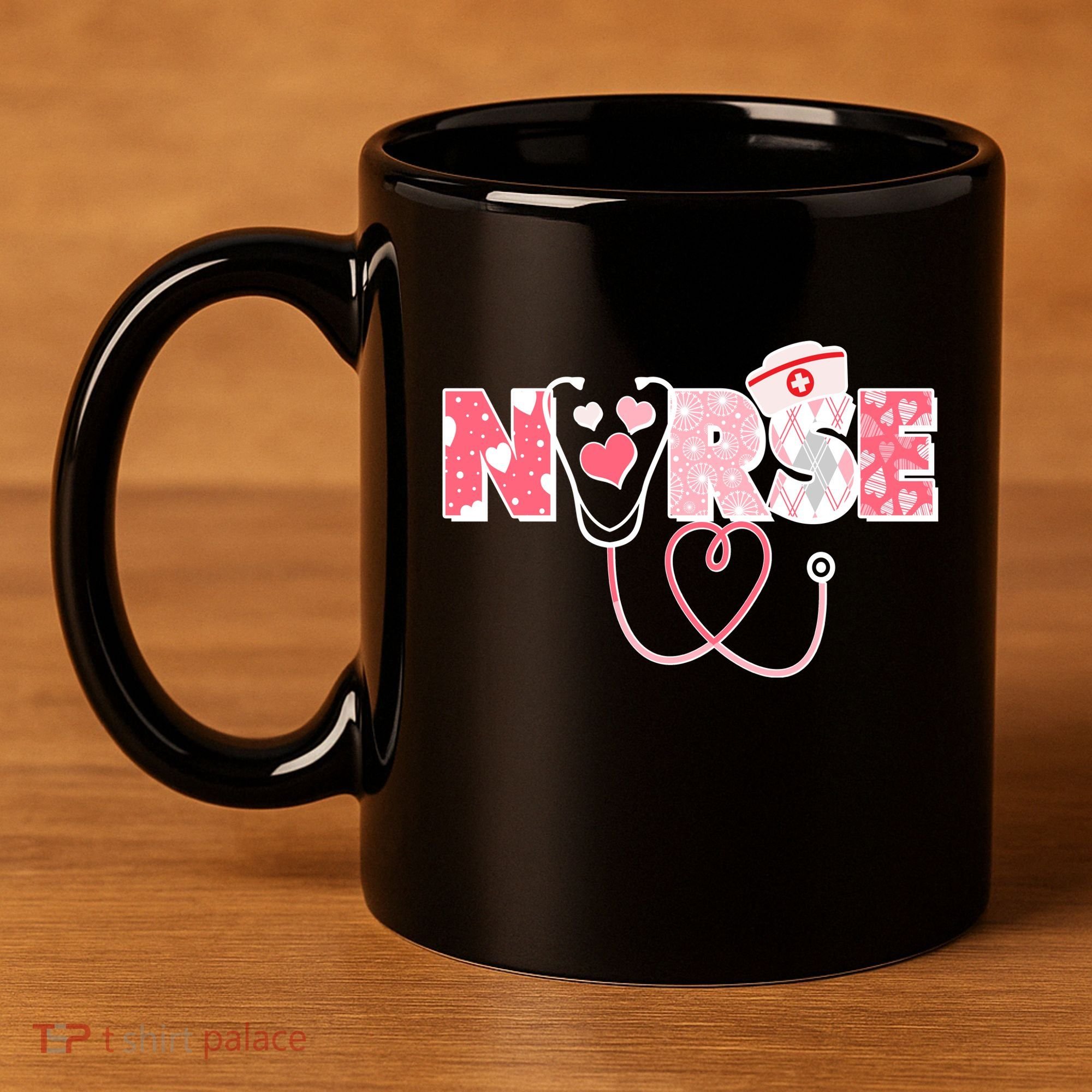 Valentine's Day Nurse Love 11oz C Handle Ceramic Mug