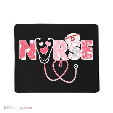 Valentine's Day Nurse Love Mousepad