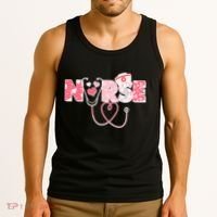 Valentine's Day Nurse Love Tank Top thumb 3