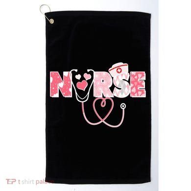 Valentine's Day Nurse Love Golf Towel