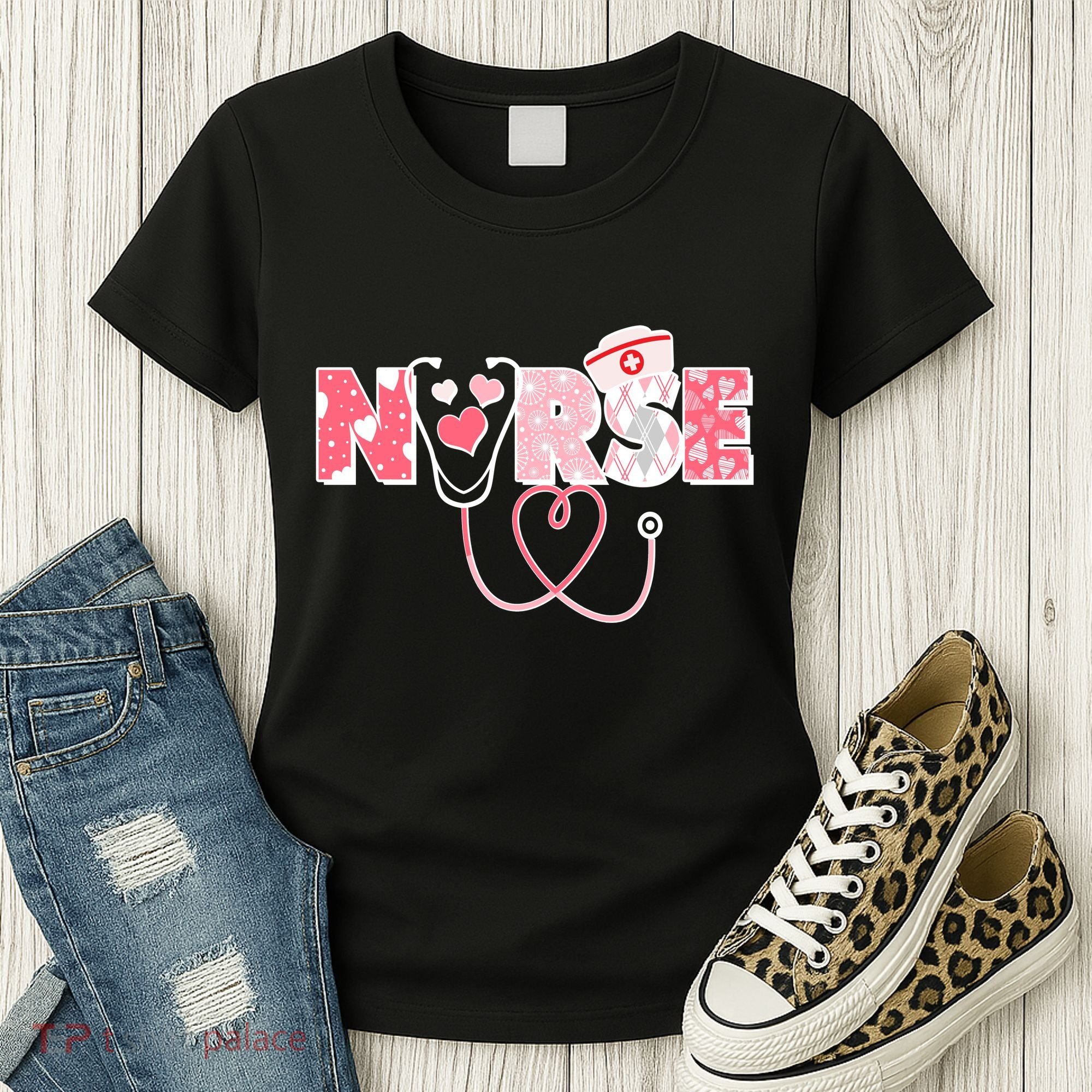 Valentine's Day Nurse Love Women's T-Shirt