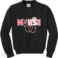 Valentine's Day Nurse Love Kids Sweatshirt thumb 0