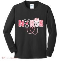 Valentine's Day Nurse Love Kids Long Sleeve Shirt thumb 0