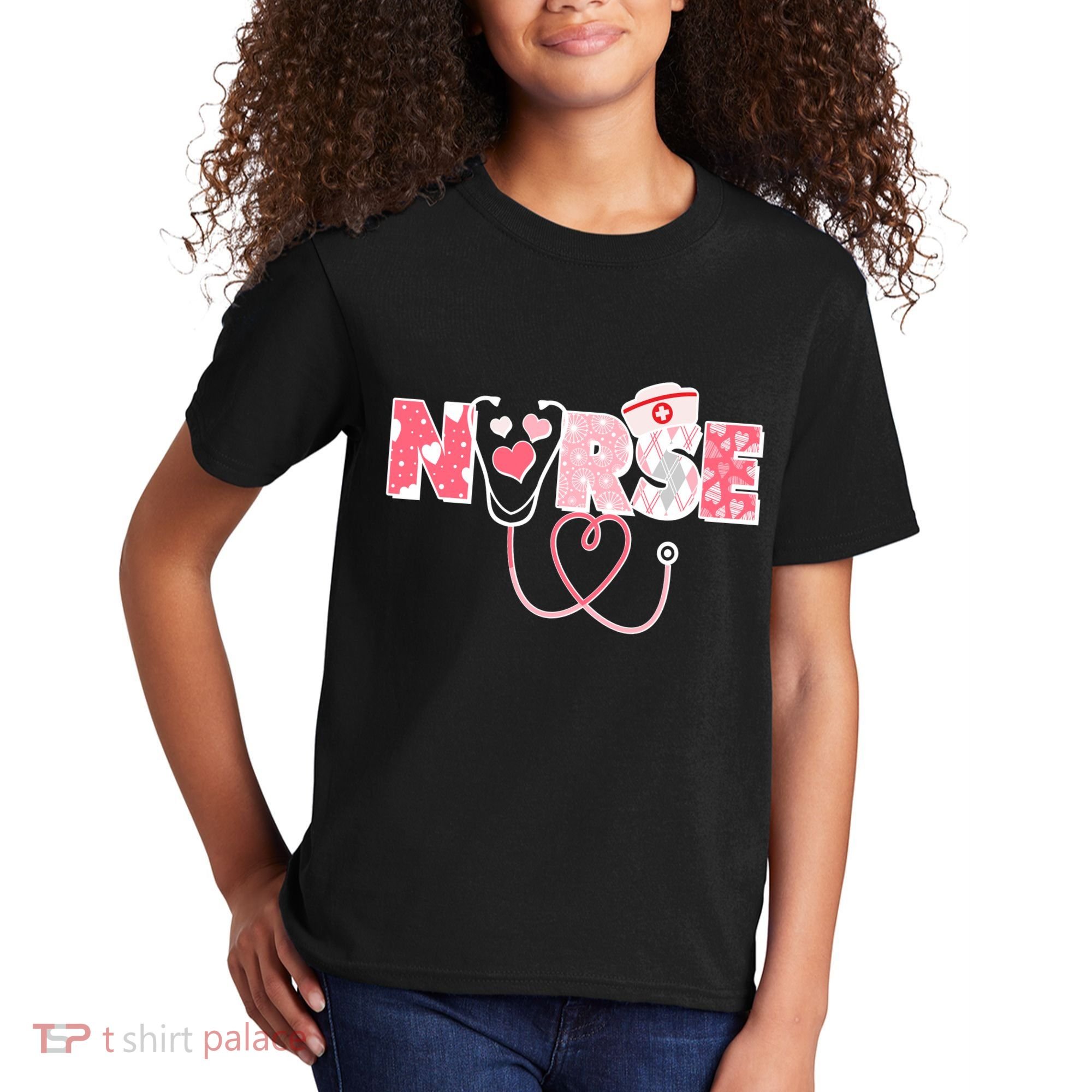 Valentine's Day Nurse Love Kids T-Shirt