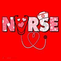 Valentine's Day Nurse Love Santa Hat thumb 1