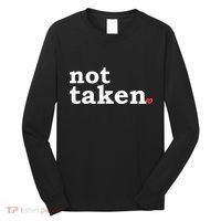 Valentine's Day Relationship Status Not Taken. Single Heart Long Sleeve Shirt thumb 0