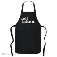 Valentine's Day Relationship Status Not Taken. Single Heart Apron thumb 0