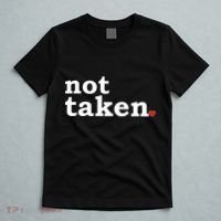 Valentine's Day Relationship Status Not Taken. Single Heart T-Shirt thumb 5