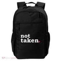 Valentine's Day Relationship Status Not Taken. Single Heart Backpack thumb 0