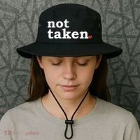 Valentine's Day Relationship Status Not Taken. Single Heart Bucket Hat thumb 3