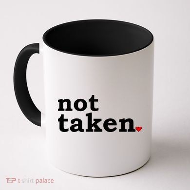 Valentine's Day Relationship Status Not Taken. Single Heart Coffee Mug