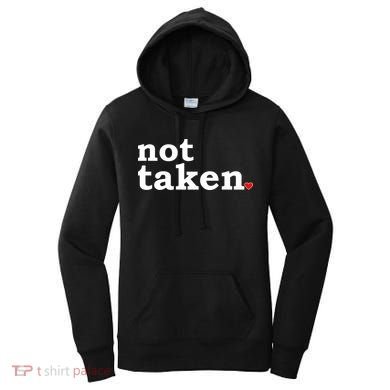 Valentine's Day Relationship Status Not Taken. Single Heart Women's Hoodie