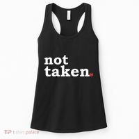 Valentine's Day Relationship Status Not Taken. Single Heart Women's Tank Top thumb 0