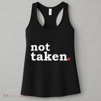 Valentine's Day Relationship Status Not Taken. Single Heart Women's Tank Top thumb 3