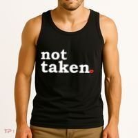 Valentine's Day Relationship Status Not Taken. Single Heart Tank Top thumb 3