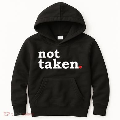 Valentine's Day Relationship Status Not Taken. Single Heart Kids Hoodie