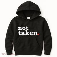 Valentine's Day Relationship Status Not Taken. Single Heart Kids Hoodie thumb 0