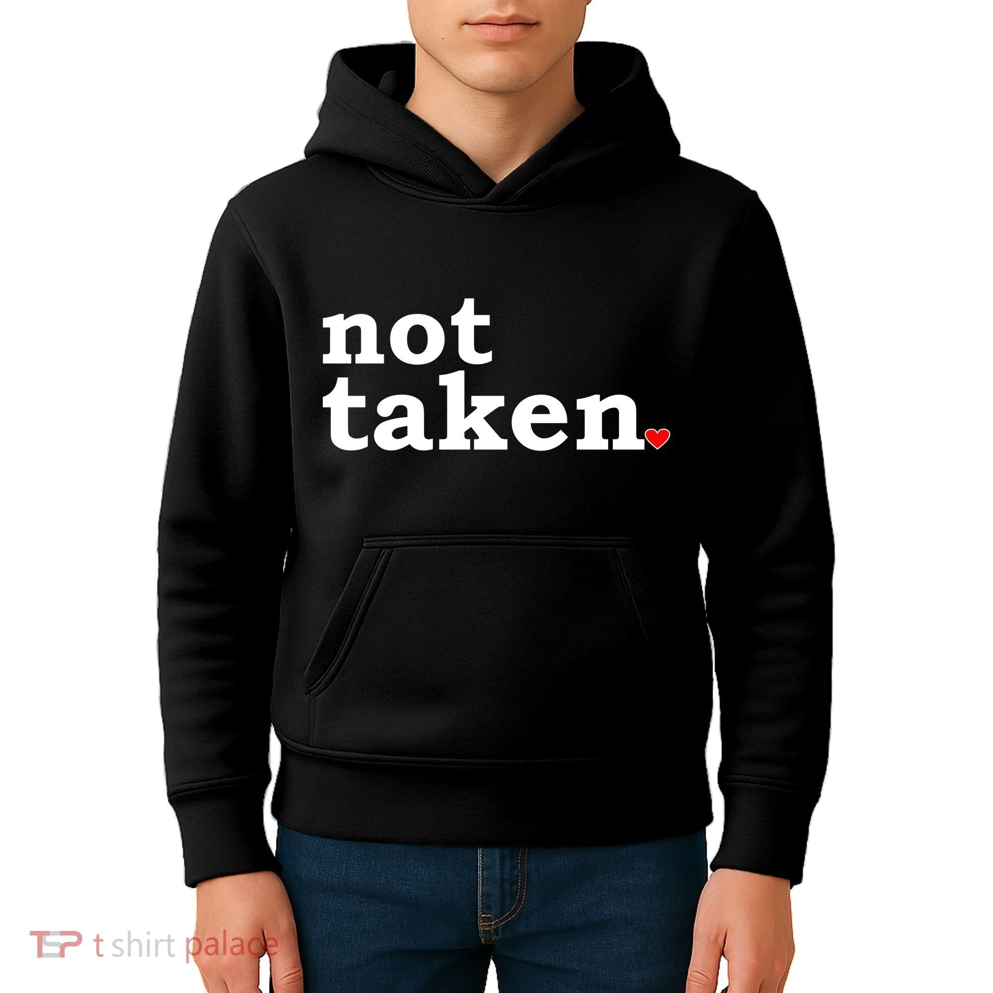Valentine's Day Relationship Status Not Taken. Single Heart Kids Hoodie