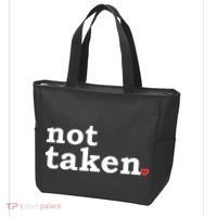 Valentine's Day Relationship Status Not Taken. Single Heart Tote Bag thumb 3