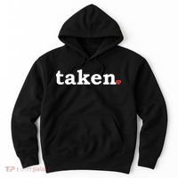 Valentine's Day Relationship Status Taken. Heart Hoodie thumb 0