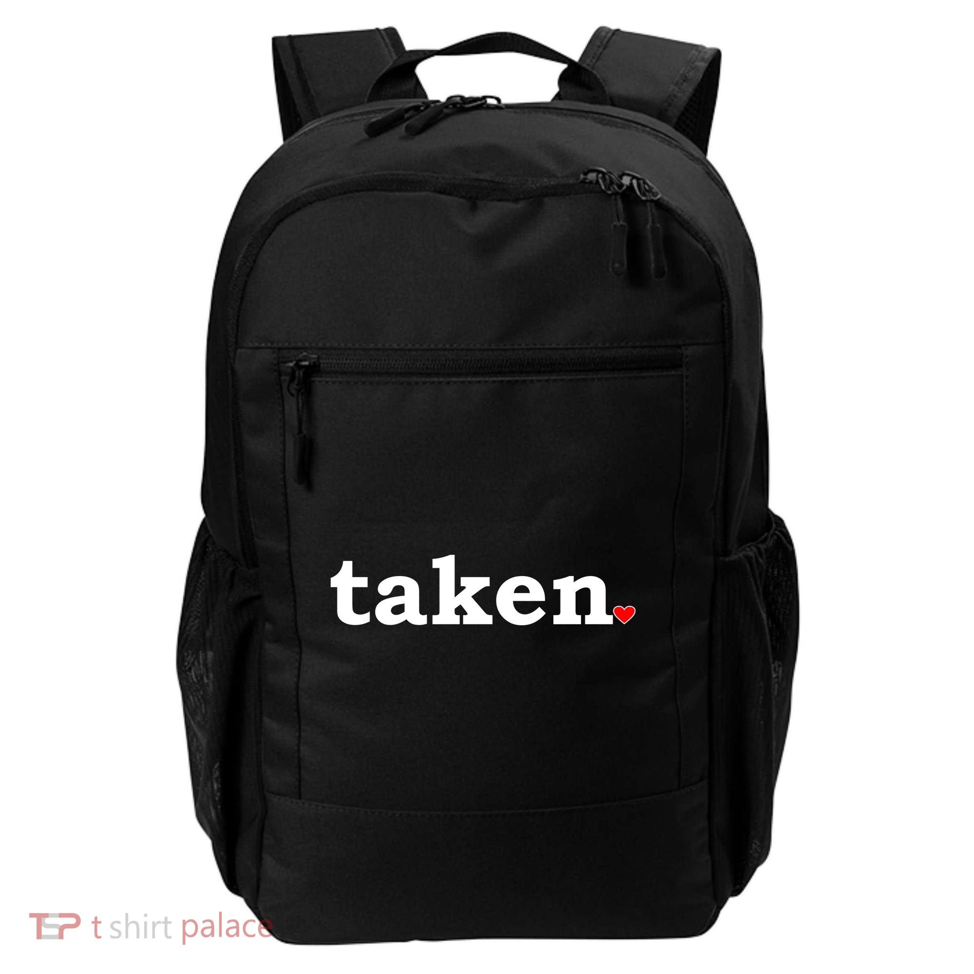 Valentine's Day Relationship Status Taken. Heart Backpack