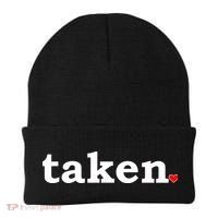 Valentine's Day Relationship Status Taken. Heart Beanie thumb 0