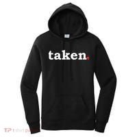 Valentine's Day Relationship Status Taken. Heart Women's Hoodie thumb 0