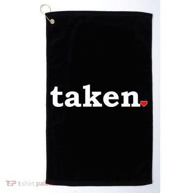 Valentine's Day Relationship Status Taken. Heart Golf Towel