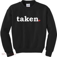 Valentine's Day Relationship Status Taken. Heart Kids Sweatshirt thumb 0